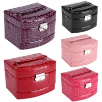 5 color 3 layers jewelry storage case necklace storage box lady gift home supplies