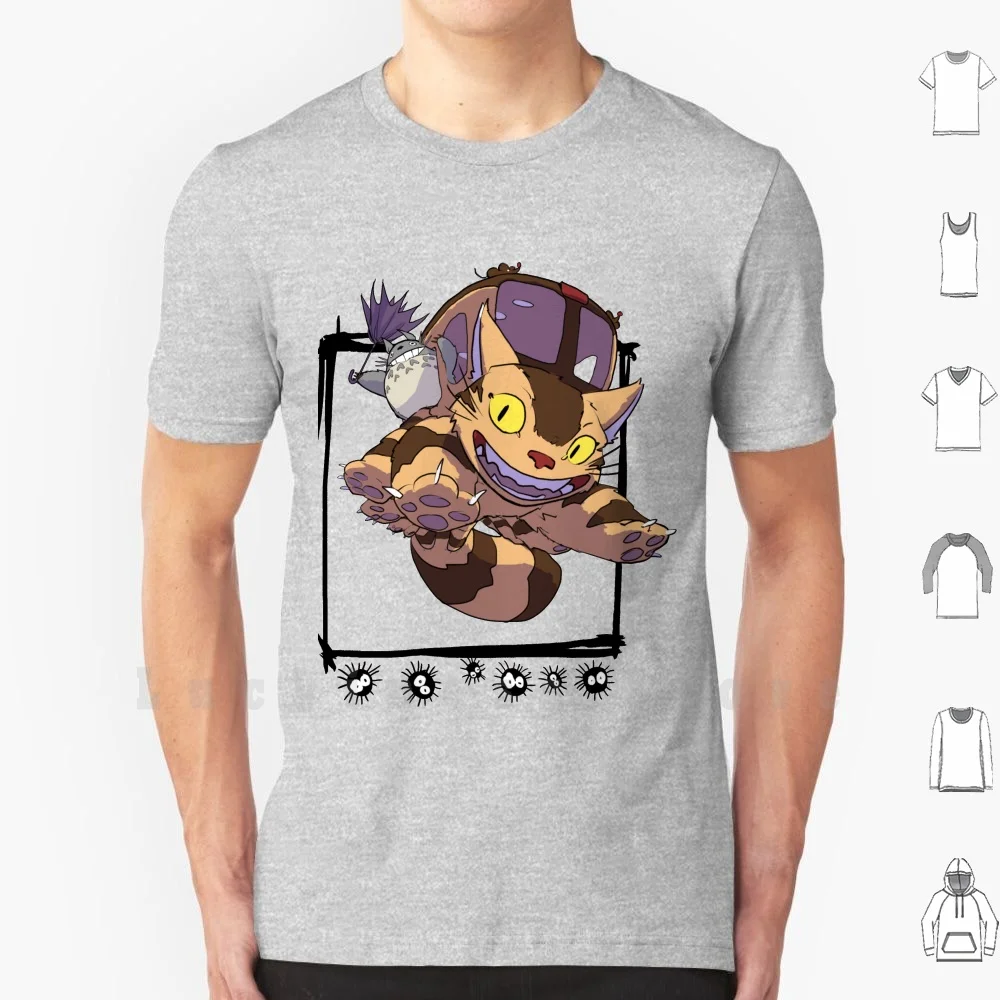 Футболка Totoro And Nekobus Happy Trip с принтом, 100% хлопок, новинка, крутая футболка, аниме Chihiro, Geek, gatкорпус ghilii, Япония