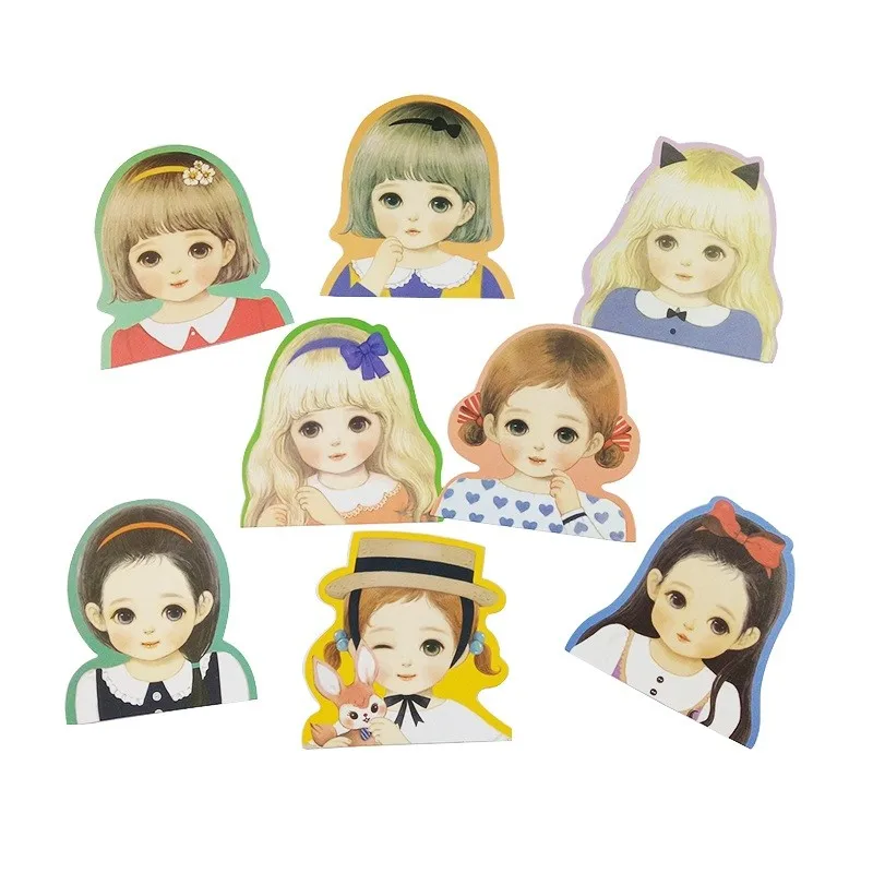 10 шт./лот креативная Корейская Милая мультяшная кукла серия открытка/кавайная