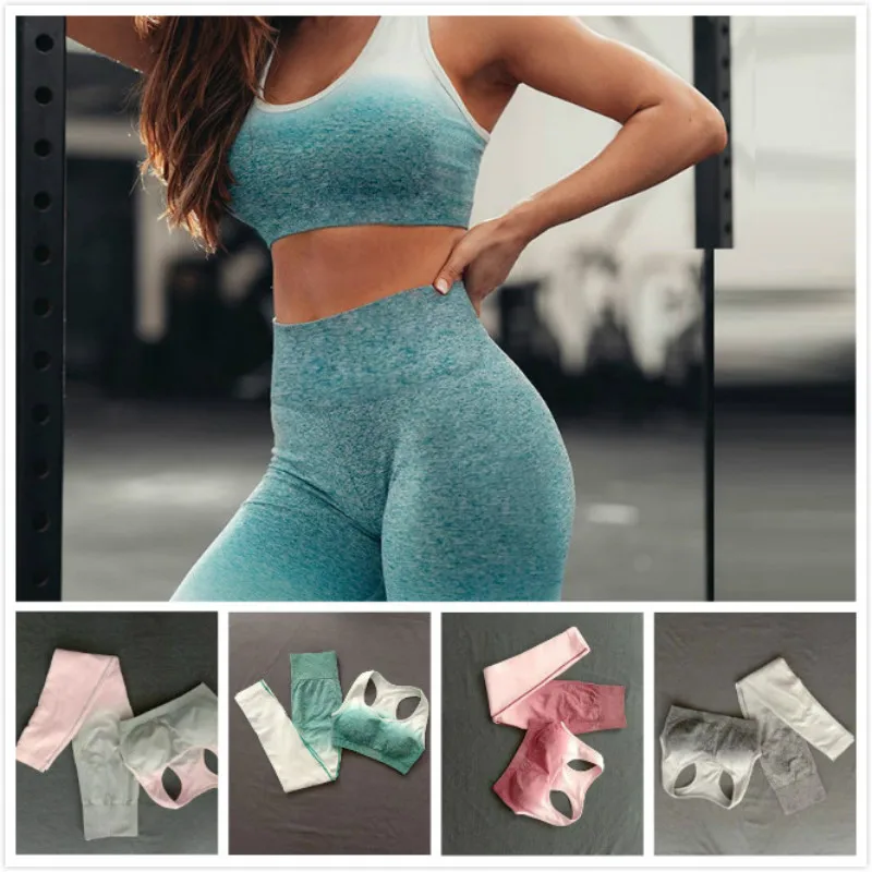 Женский комплект для йоги PHIKESEYA 2019 бесшовная одежда фитнеса спортивная женские