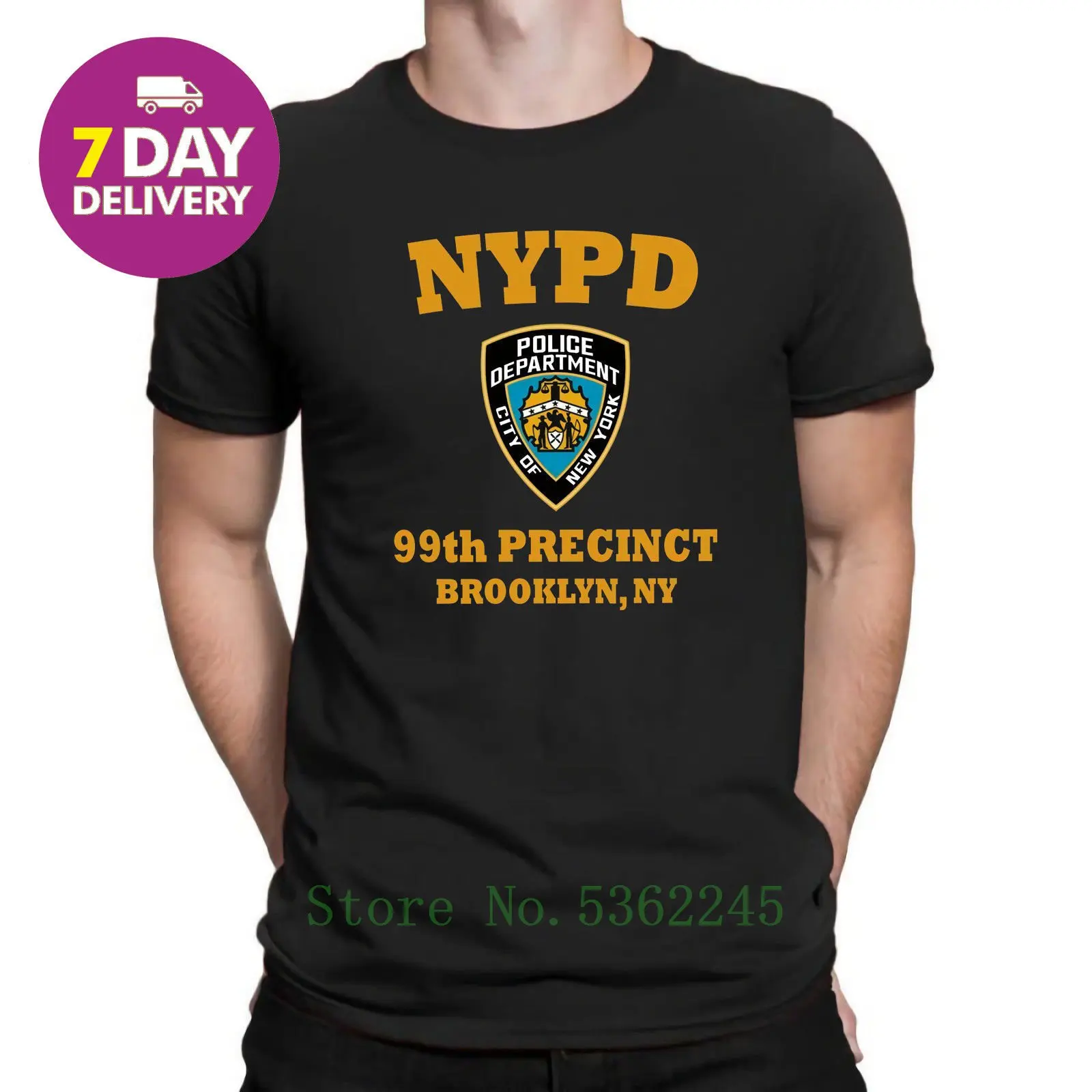 99 я участковая Бруклинская Ny Brooklyn Nine Tv Show футболка черная темно синяя