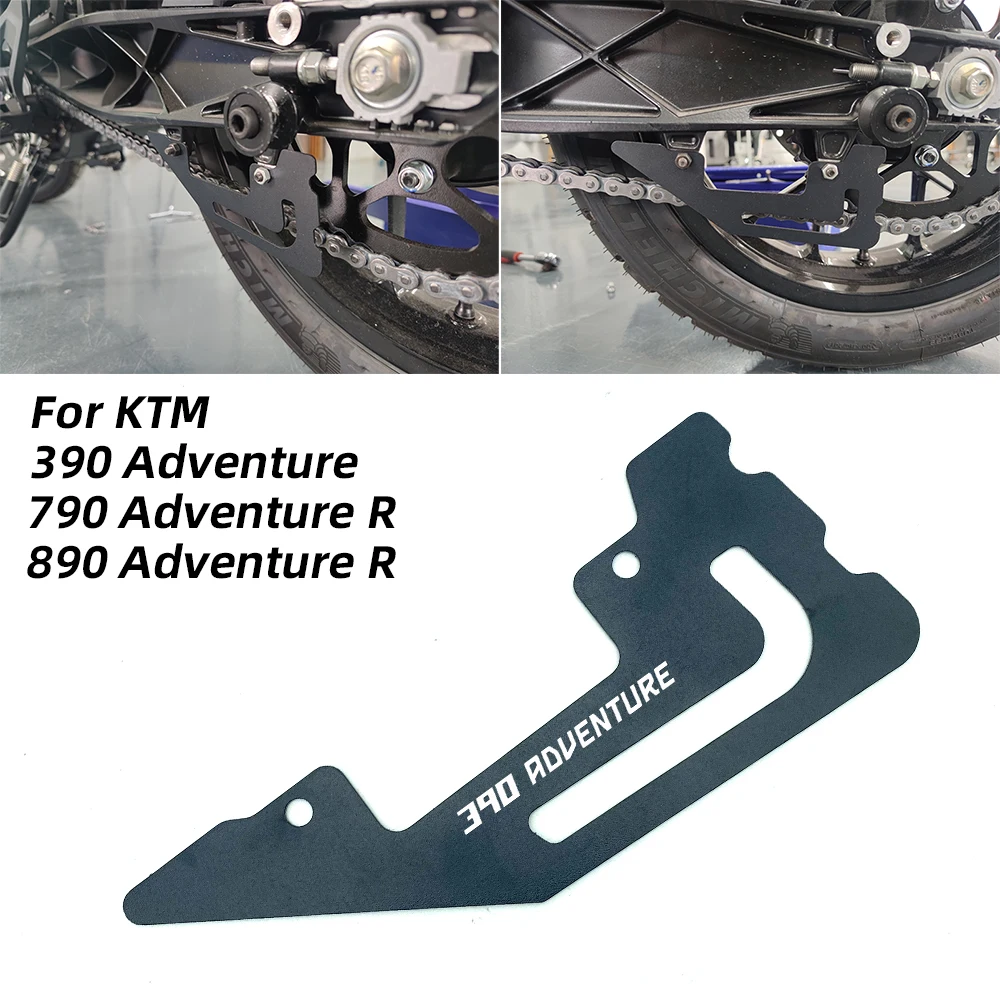 

REALZION Motorcycle Aluminum Rear Wheel Chain Decoration Cover For KTM 390 Adventure 790 Adventure/R 890 Adventure/R ADV 390ADV