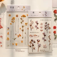 biological series fresh plant nature sticker planner scrapbooking diary ablum diy special shaped decorative material stickers