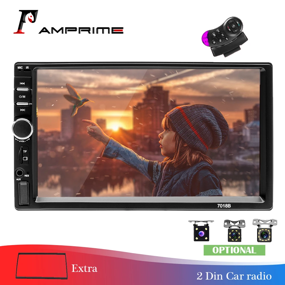 Автомагнитола AMPrime 2din 7 &quot автомобильный мультимедийный плеер с Bluetooth Mirrorlink