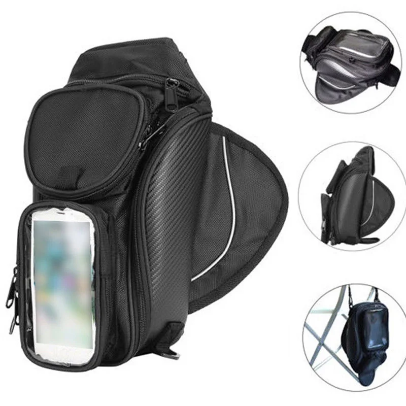 Черная мотоциклетная сумка для бака топливного магнитная водонепроницаемая |