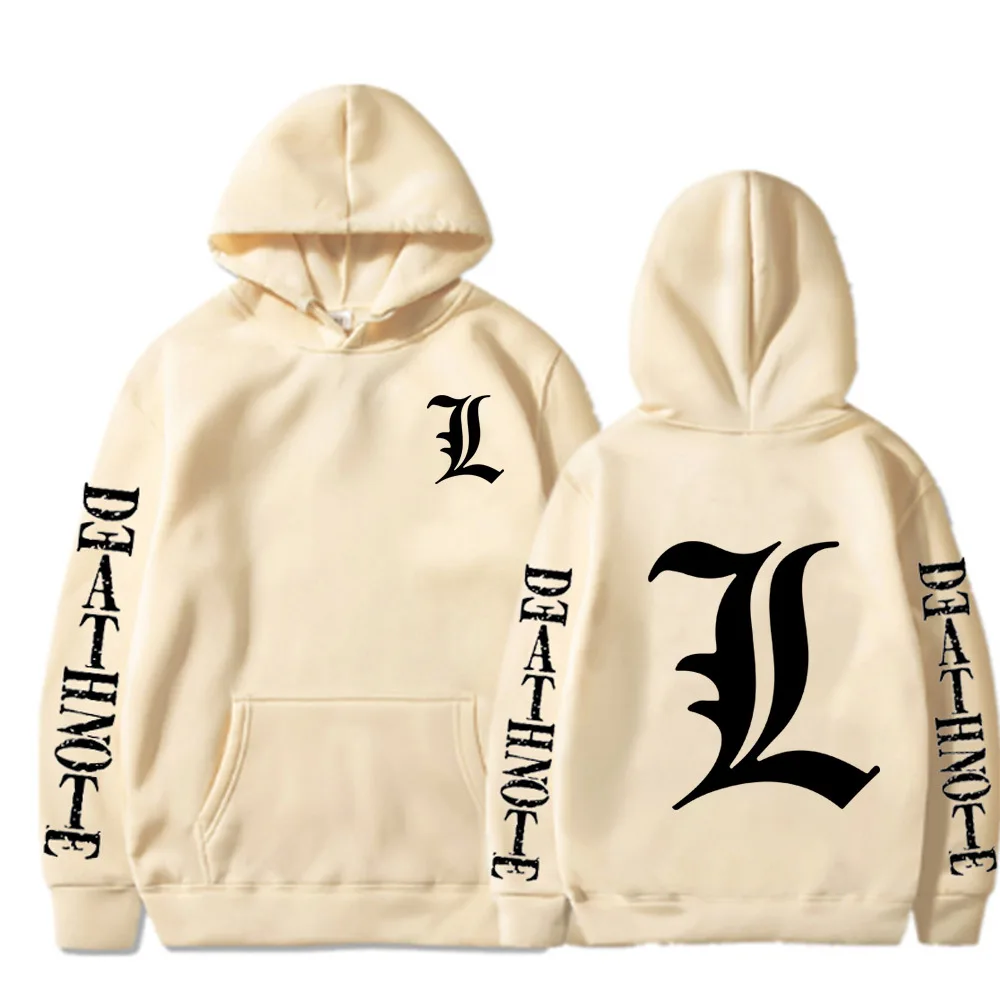 Толстовка мужская оверсайз с капюшоном Death Note худи унисекс японским аниме