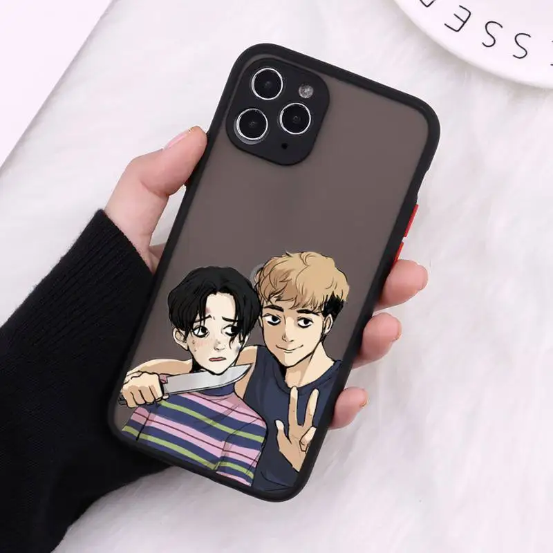 

Killing Stalking Phone Case Matte For iPhone 12 Mini 11 Pro XR XS Max 7 8 Plus X Hard PC Back Cover