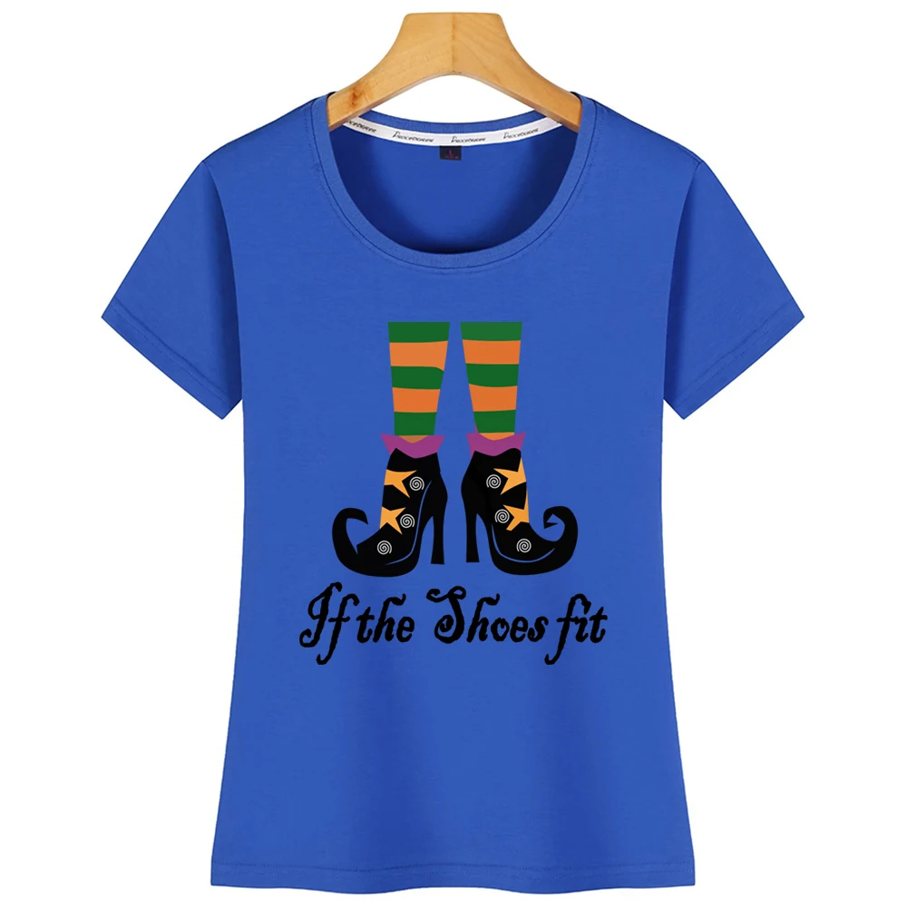 Tops T Shirt Women Witches Shoes Hip Hop White Custom Tshirt | Женская одежда