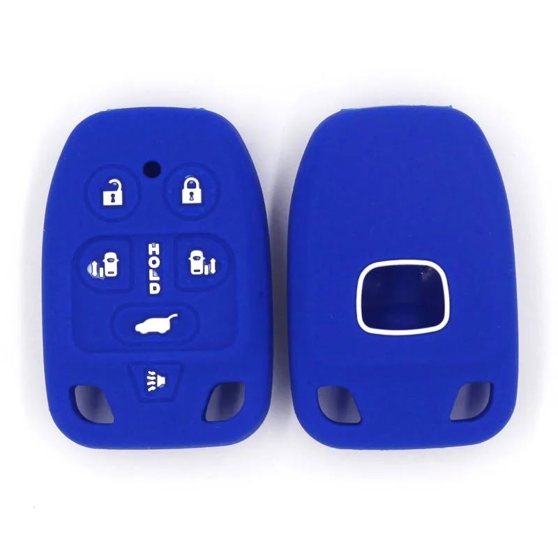 6 кнопок мягкий силиконовый дистанционный смарт ключ Оболочка Чехол брелок