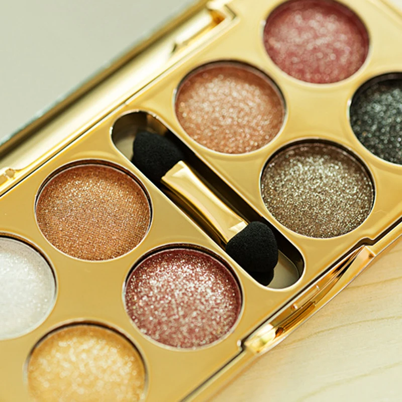 Тени для век 8 цветов алмазная Оголенная Косметика макияжа долговечная косметика