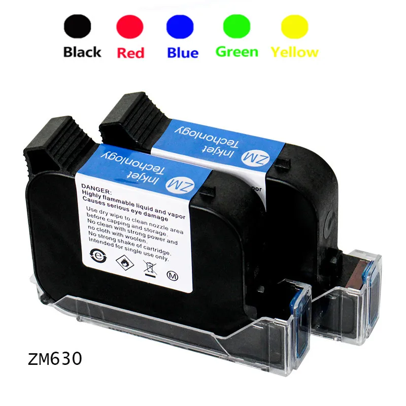 

ZM-630 ручной струйный принтер специальный быстросохнущий чернильный картридж оригинальный онлайн ручной Универсальный Быстросохнущий черн...