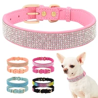 bling rhinestone dog cat accessories collar pet chihuahua puppy kitten collar necklace for small medium dogs cats pug yorkshire