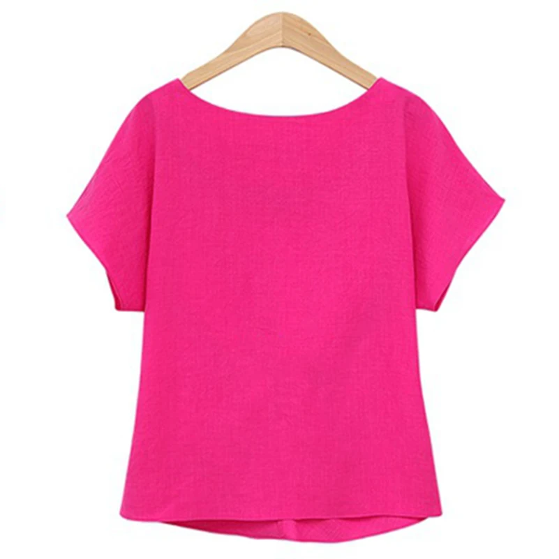 

short sleeve female Blouses Bow Fasihon Breathable Chiffon Style 2020 o neck Casual Shirts Solid Women Tees New Tops Summer