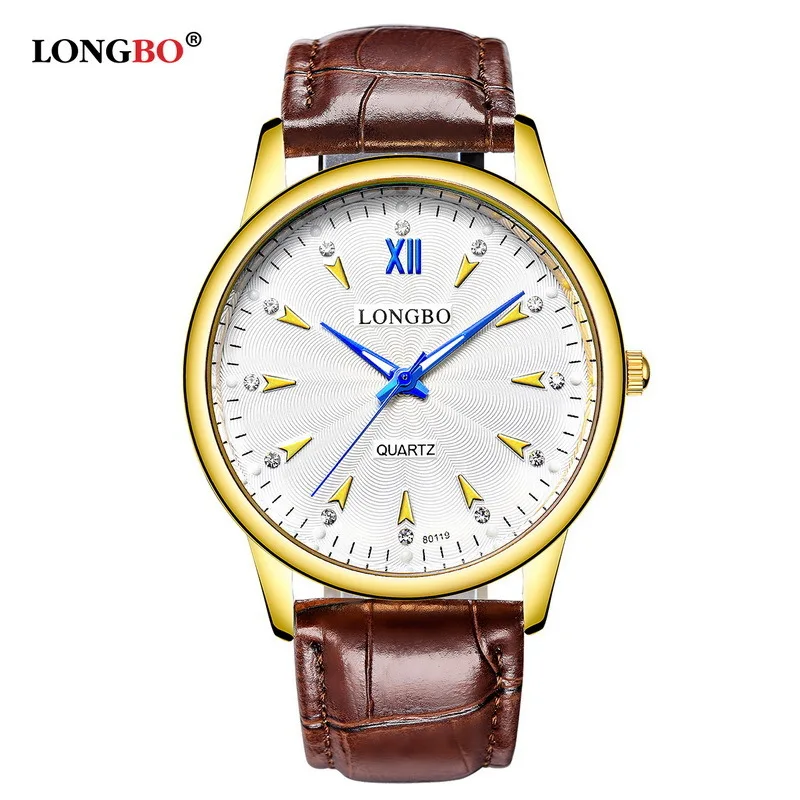 Длинный Bo/Longbo 80119 корейский Классический водостойкий модный набор часов шнековый