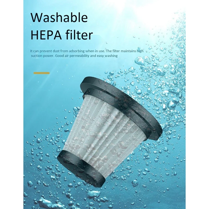 

120W Handheld Car Vacuum Cleaner Wireless Wet and Dry 6000Pa Rechargeable Suction Portable for Car Vacuum Cleaner