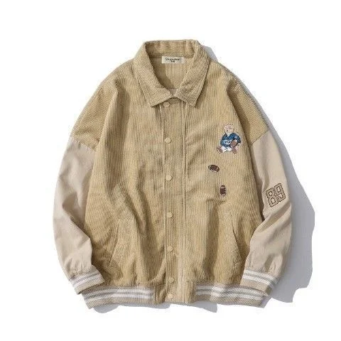 

Women's spring baseball uniform spring and autumn thin Korean version of Harajuku street style jacket loose stitching jacket