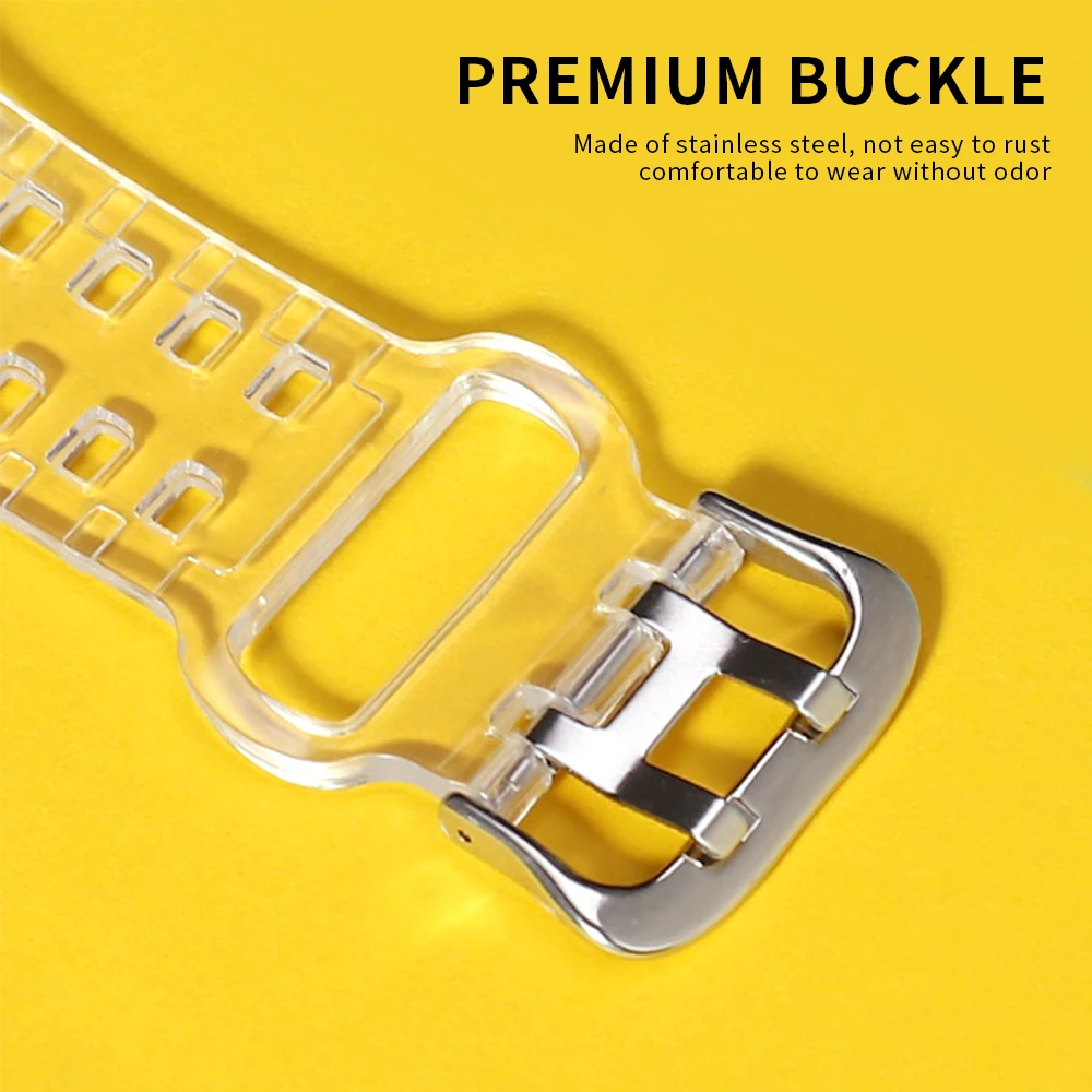 

Transparent Glacier Strap for 42MM Apple Watch SE Band 44Mm Series 5 6 on Bracelet Smart iWatch 4 3 2 1 40MM 38MM Watchband Belt