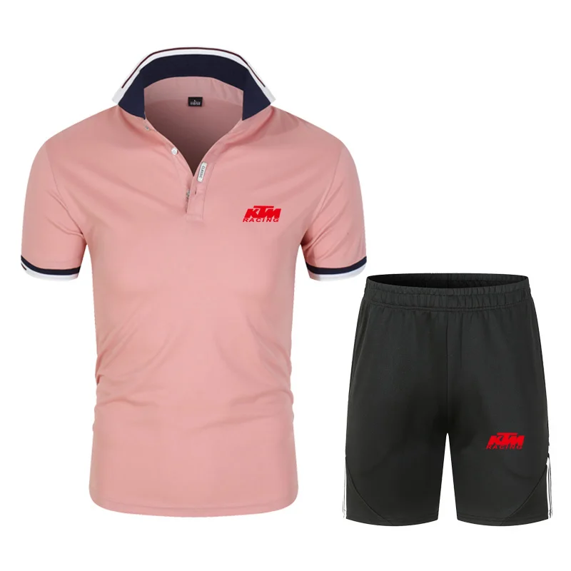 

Short-sleeved T-shirt and Shorts The New Popular Logo Fashion Summer Style of Loose Two-piece Set with Handsome Men's M-3XL