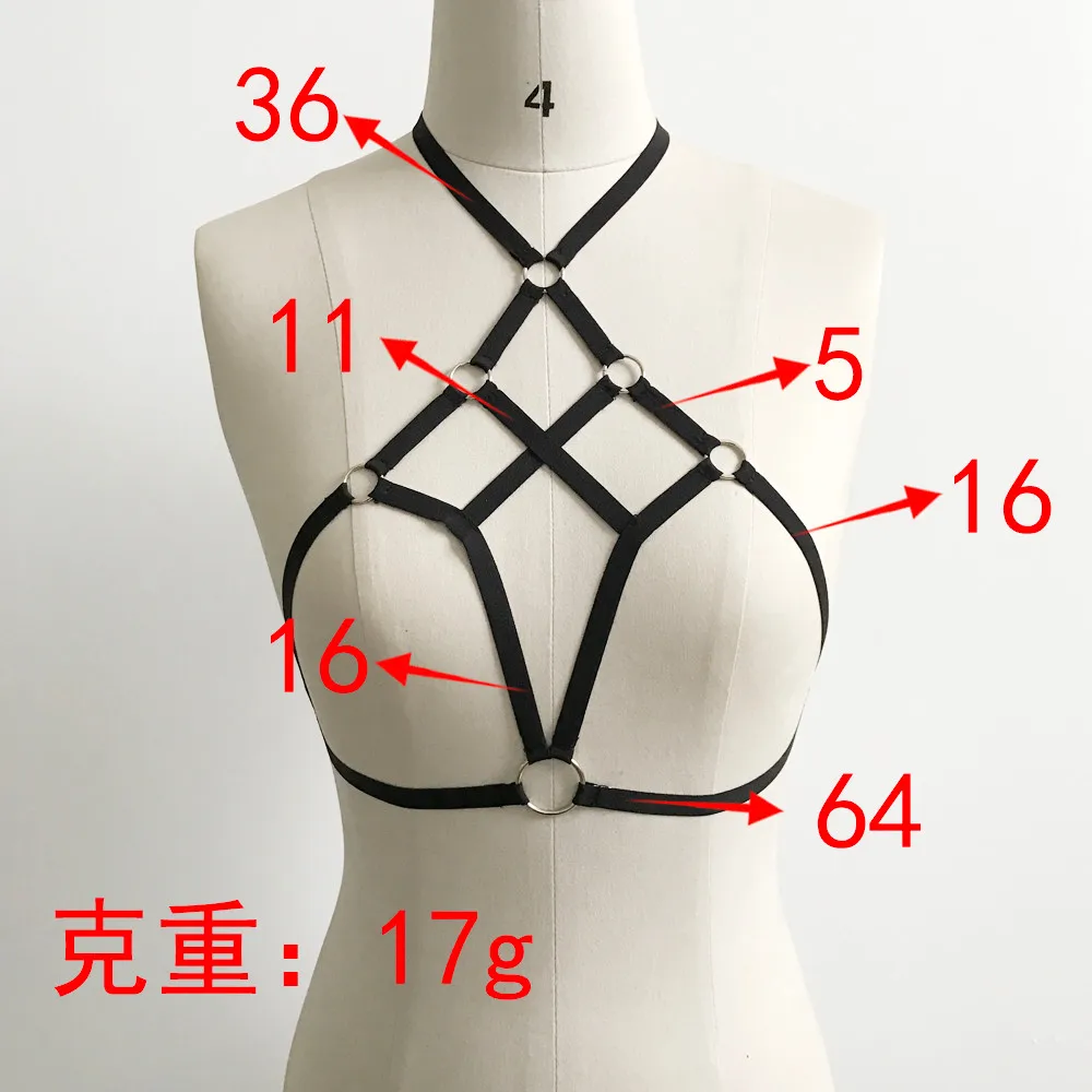 

Sexy Bra Set Women Sexy Bralette Underwear Lingerie Girl Appliques Hollow Out Elastic Cage Bra Bandage Strappy Halter Bra