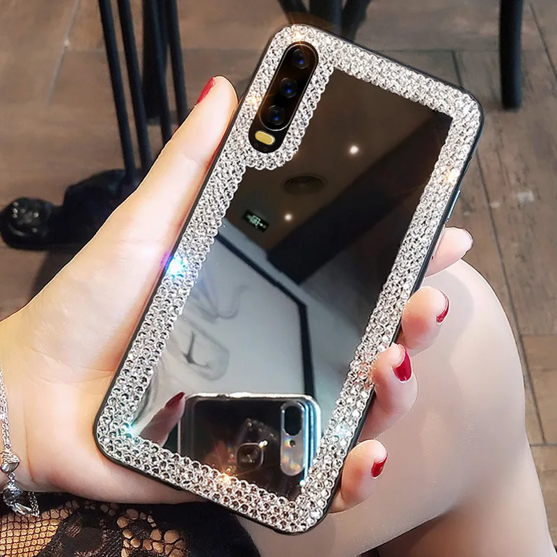 Для Huawei P20 P30 Pro lite Mate 20 30 Nova 3 3i 4 4E 5 5i 5T P Smart Plus Z 7A 8A Y5 2018 Алмазный зеркальный