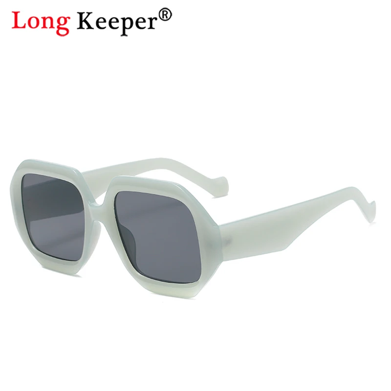 

2021 New Fashion Oversize Polygon Sunglasses For Women Vintage Oversized Frame Square Sun Glasses Female Elegant Shades Oculos