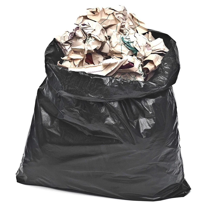 

50 Pack 30-35 Gallon Heavy Duty Trash Bags, 1.2Mil 39 Inch W x 47 Inch H Square Trash Can Bags