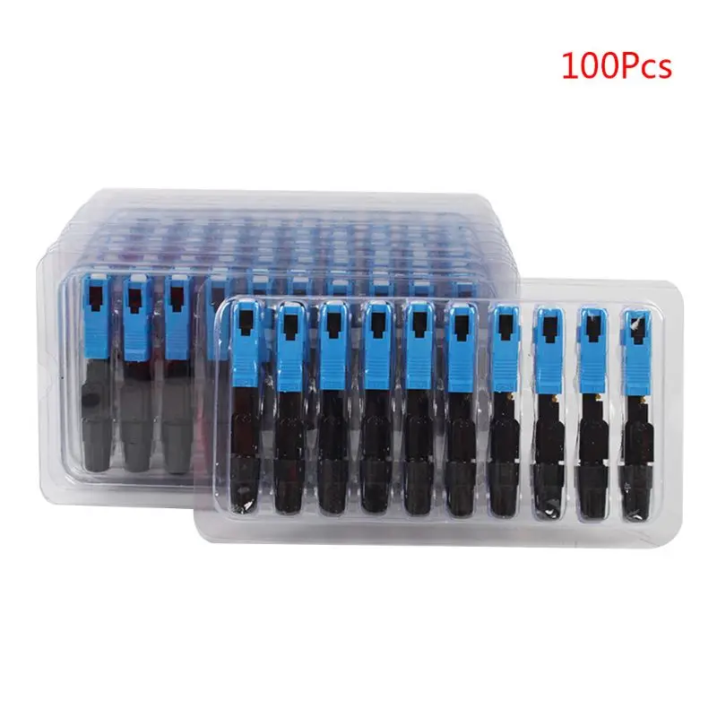 

100pcs 55mm FTTH SC UPC APC Single-mode Pre-embedded Mode Fiber Optic Connector
