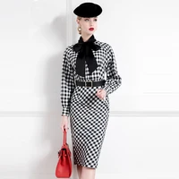 high end retro hepburn dress womens 2021 spring new french style slim fit