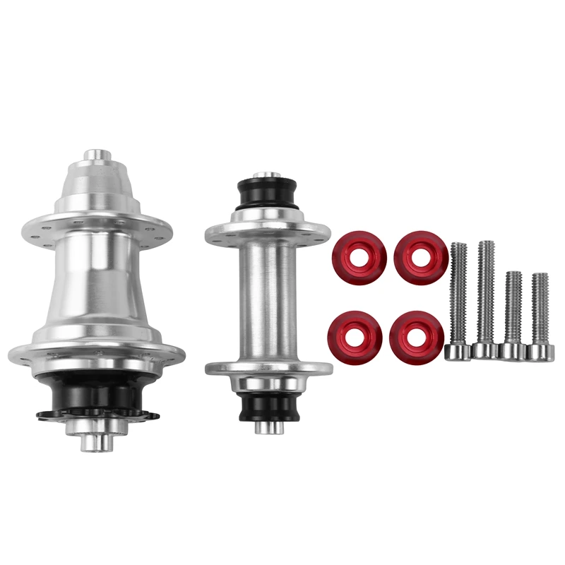 

Folding Bike Hubs Front 2 Rear 4 Bearing BMX Bike Hub 9T 4 Pawl Disc Brake Bicycle Hub