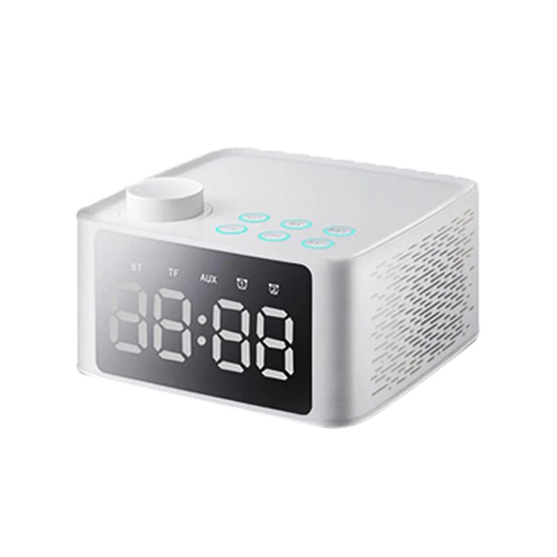 Прочный B1 Bluetooth динамик с подставкой двойной будильник радио карта сабвуфер