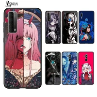 dark anime girl for huawei mate 40 rs 30 20 20x 10 p smart 2021 2020 z s pro plus lite 2019 2018 phone case