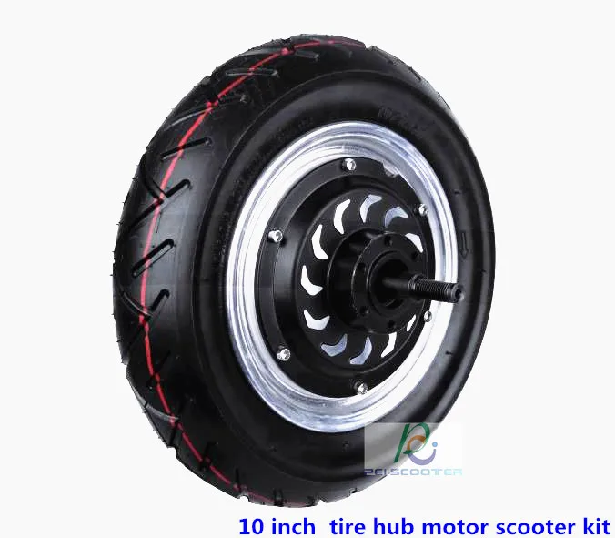 

10 дюймов 10 дюймов шины BLDC безщеточный безредукторных мощность Электрический скутер ступицы колеса мотор с дисковый тормоз phub-10KD