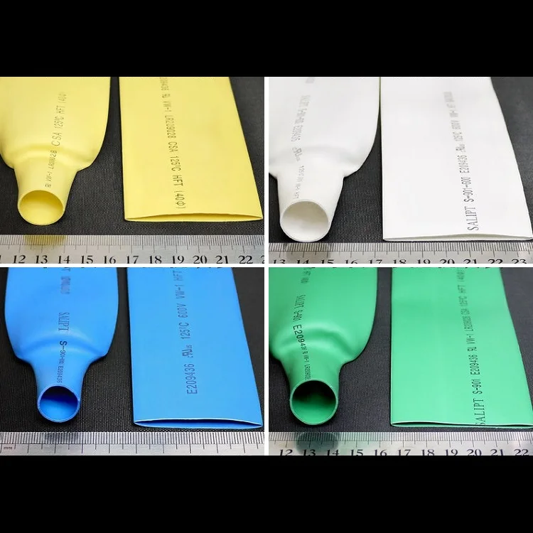 

Dia 40mm (Width 64mm) Heat Shrink Tube 2:1 Polyolefin Thermal Cable Sleeve Insulated Wire Protector Wrap DIY Connector Repair