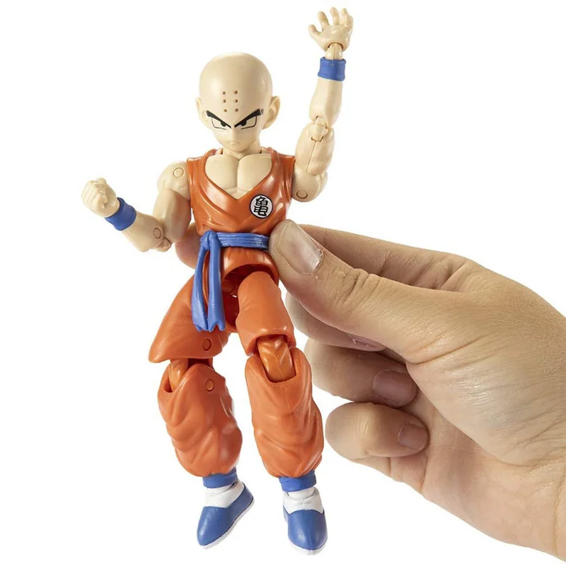 

6 Inches BANDAI Anime Dragon Ball Dragon Stars series Kuririn American Version PVC Movable Doll Collection Model original toys