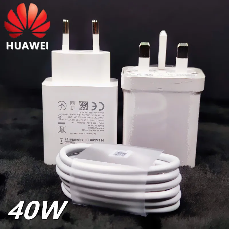 

Зарядное устройство Huawei P30 pro с поддержкой быстрой зарядки, 40 Вт