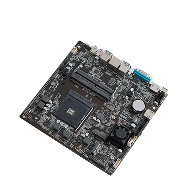 

RGeek Amd AM4 A320 ITX Mini PC Motherboard 17*17 support supports Bristol/Raven/RYZEN 3/RYZEN 5
