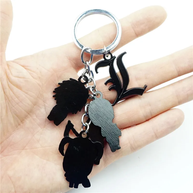 Брелок с персонажами аниме DEATH NOTE L брелок мультяшными кольцо для ключей