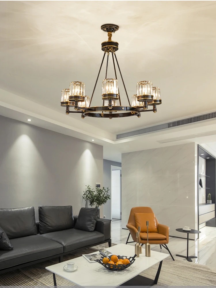 

luxury ceiling crystal chandelier living room black chandelier lighting dining loft lustre kitchen fixture led lighting bedroom