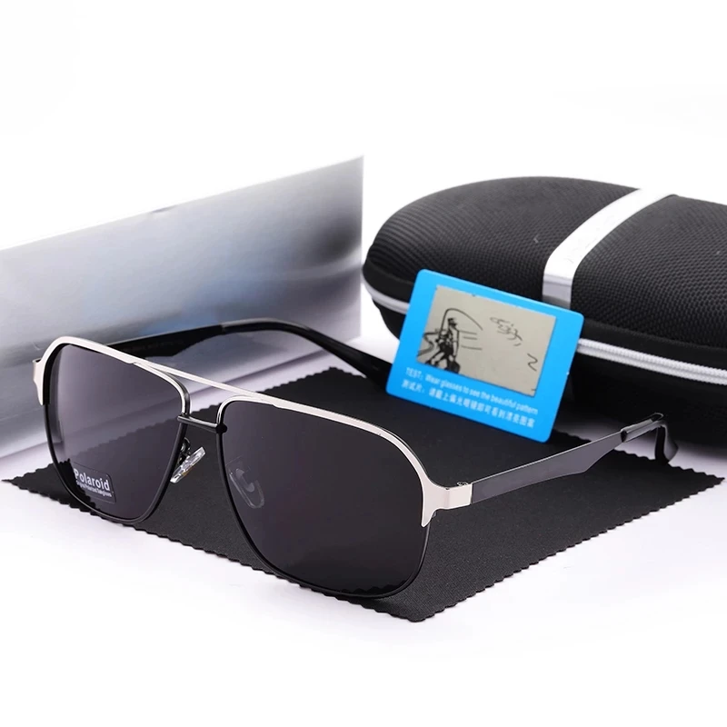 

Fashion Retro Sunglasses Men Polarized Mercede Metal Square Eyewear Outdoor Sports Glasses For Driving Fishing Oculos De Sol 747