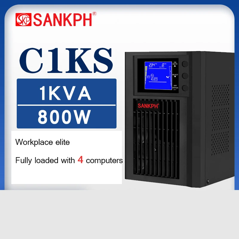 

Uninterruptible Power Supply 1KVA / 800W Home with 220V Spare need External Battery Pc Surveillance Cameras C1KS