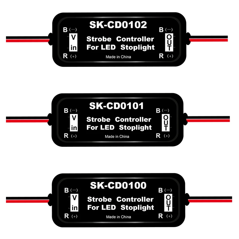 

1Pcs GS-100A Brake Lights Strobe Controller LED Tail Light Controller Box with Fast and Slow Flash Warning Function