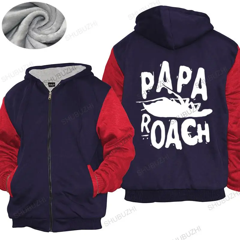 Мужское зимнее хлопковое теплое пальто свободные топы Papa Roach Classic Infest Logo Толстая