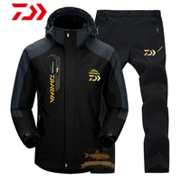 2021 daiwa men fishing jacket autumn winter windproof waterproof warm jacket outdoor travel camping cycling hiking fishing suits