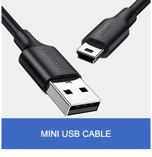 Ugreen Mini USB кабель Mini USB к USB кабель для быстрой зарядки данных для MP3 MP4 плеера Автомобильный видеорегистратор gps цифровая камера HDD Mini USB