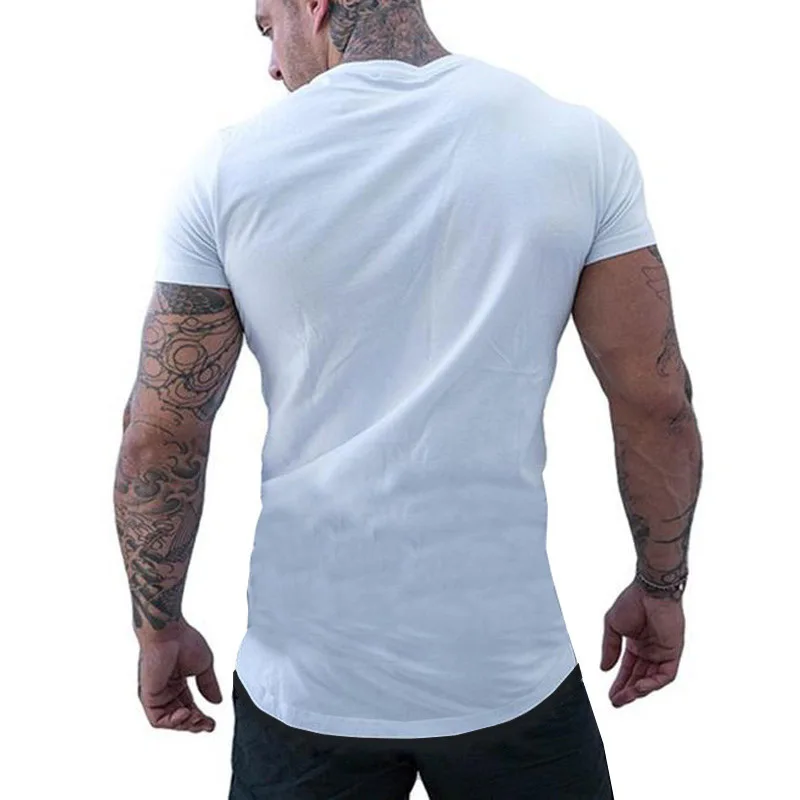 

In 2020 summer cross-border sales man round collar leisure pure color T-shirt male custom logo a undertakes