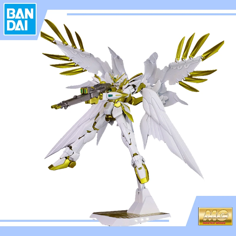 

BANDAI Assembly Model MG 1/100 XXXG-00W0 WINGZERO GUNDAM Metal Coloring Action Toy Figures Gifts for Children