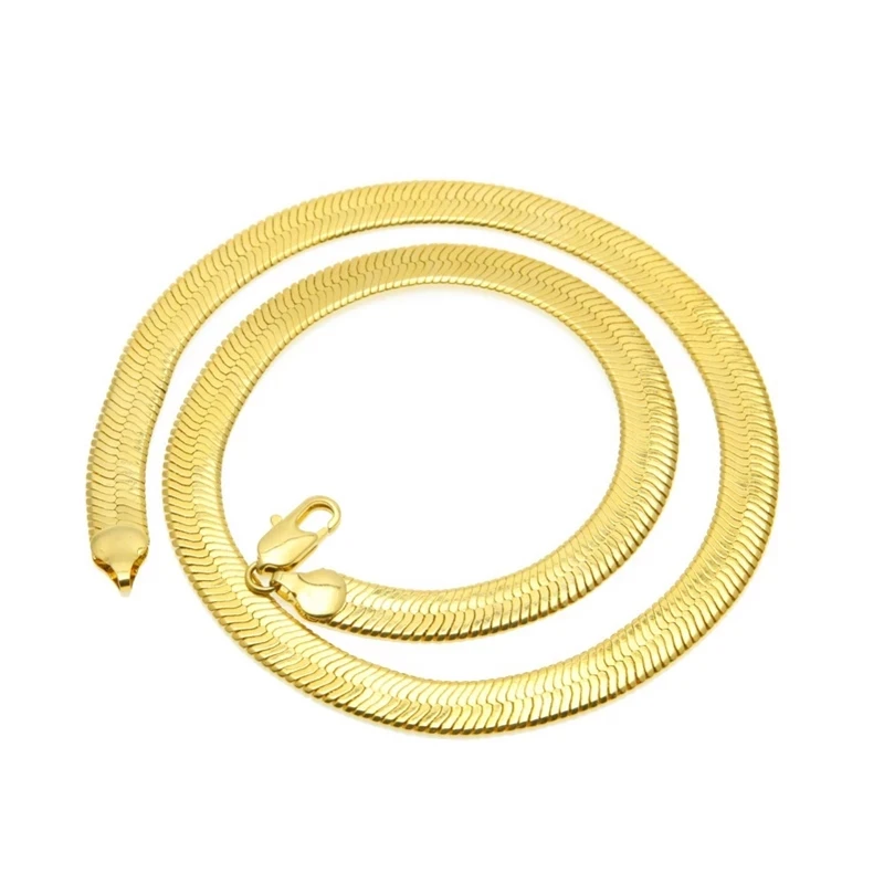 

Brand Necklace Long/Choker Wholesale 10MM Vintage Casual Gold Color Hip Hop Chain For Men Jewelry Maxi Necklace
