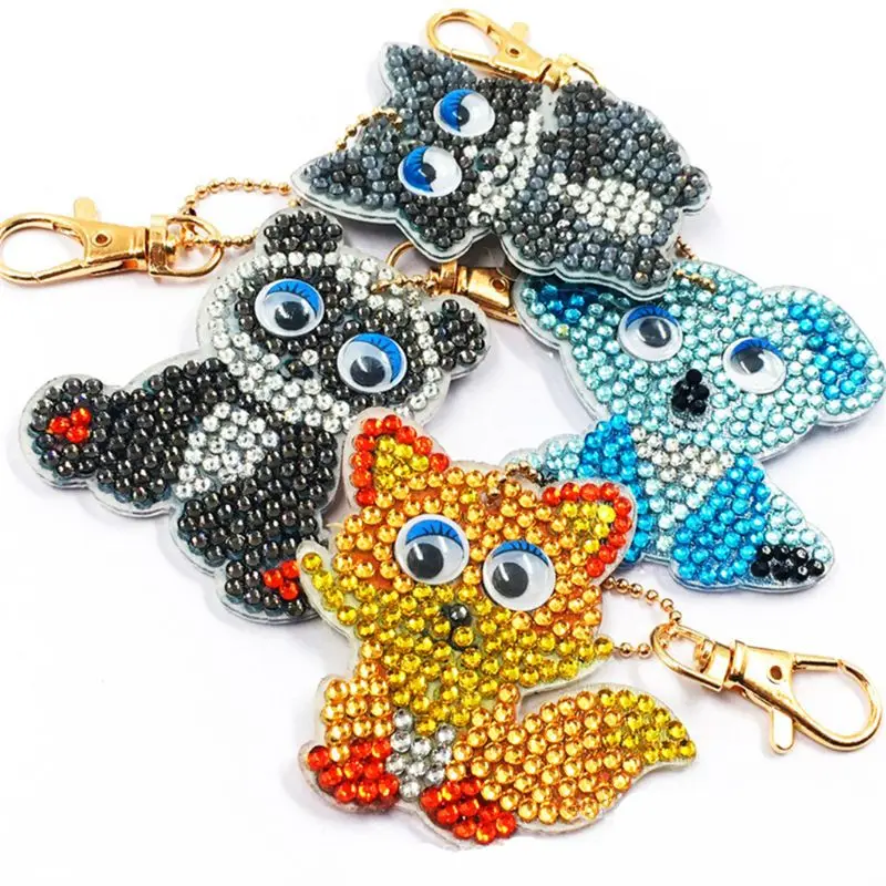 Брелок для ключей сделай сам с мультяшными животными | Игрушки и хобби