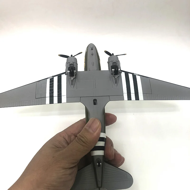 1/100 специальный литой металл Дуглас C-47 Второй мировой войны транспортный истребитель моделирование модель домашний дисплей коллекция игрушек для
