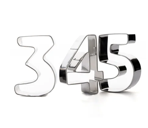 Wowshine 9 шт. алфавит зеркальное печенье зеркальная форма стальное украшение для